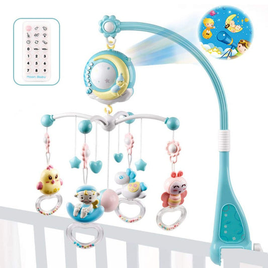 Baby Rattles Crib Mobiles Toy Holder Rotating Mobile Bed Bell Musical Box Projection Newborn Infant Baby Boy Toys - My Store