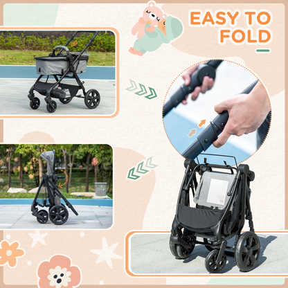 This stroller offers versatility as it can function as both a seat and a sleeping basket