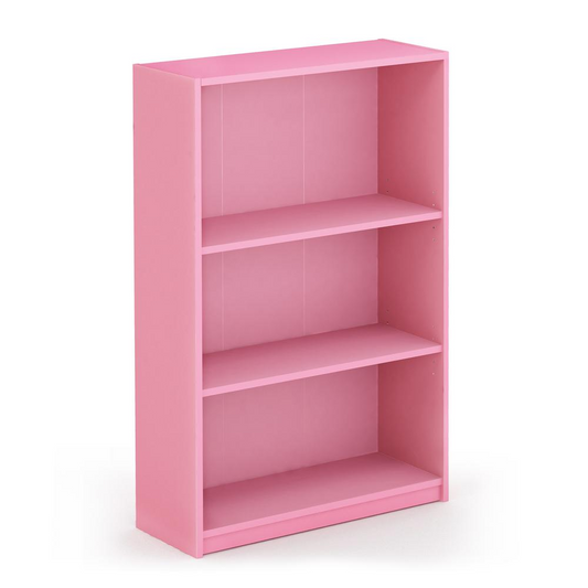 Simple Home 3-Tier Adjustable Shelf Bookcase