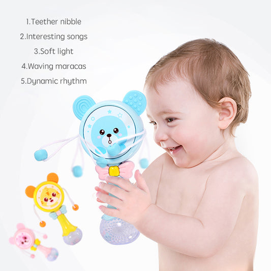 Baby Music Teether Rattle Animals Cartoon Toys - My Store