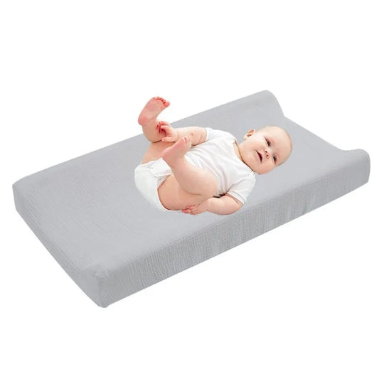 Elasticity Baby Changing Pad Cover Solid Color Fitted Crib