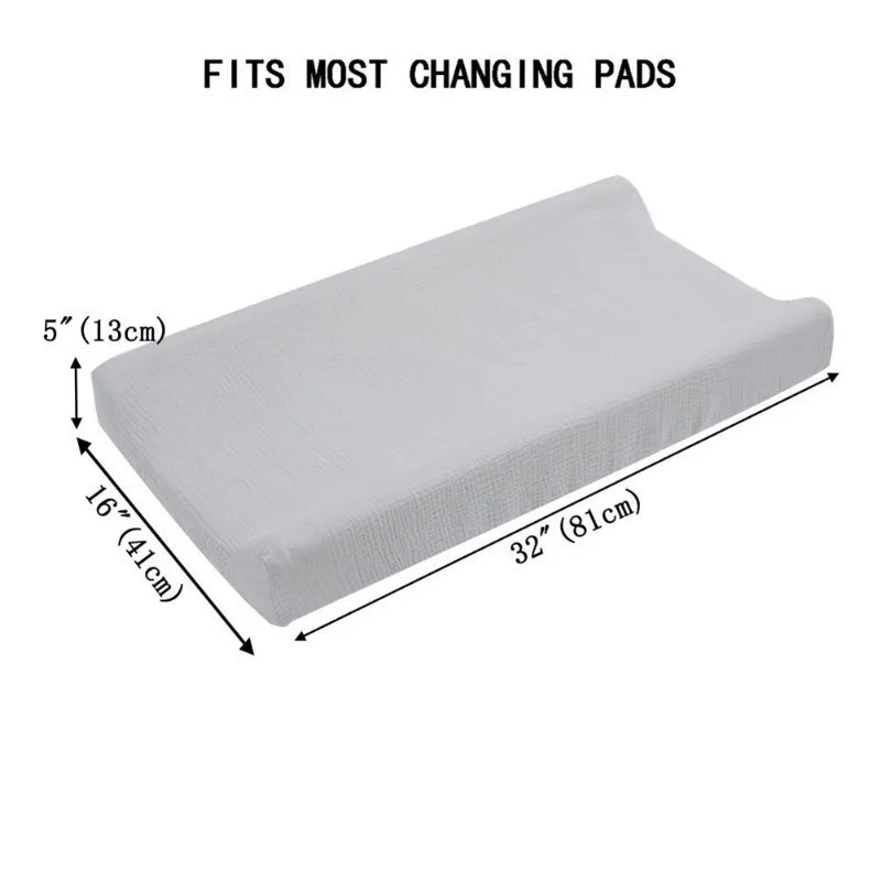 Elasticity Baby Changing Pad Cover Solid Color Fitted Crib