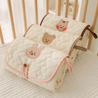 This Foldable Portable Diaper Changing Pad is perfect for on-the-go parents.Urine Mat for Newborn Simple Bedding Changing Cover Pad