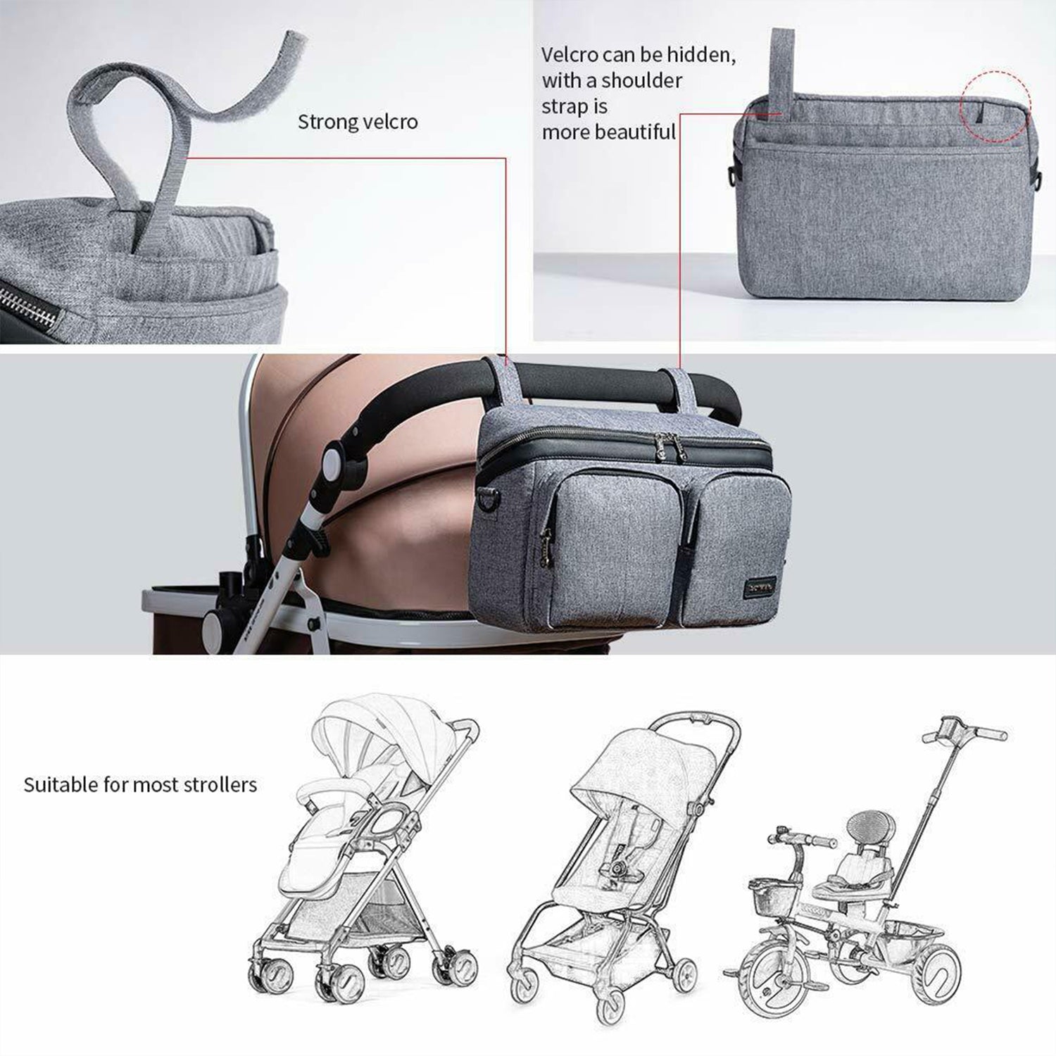 baby stroller organizer bag× stroller organizer bag× stroller accessories× baby stroller 