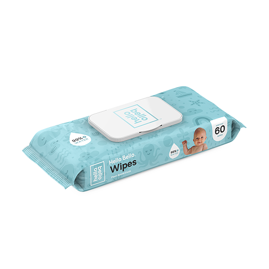 HELLO BABY WIPES 1 PACK ( 1 X 60 CT   )-0