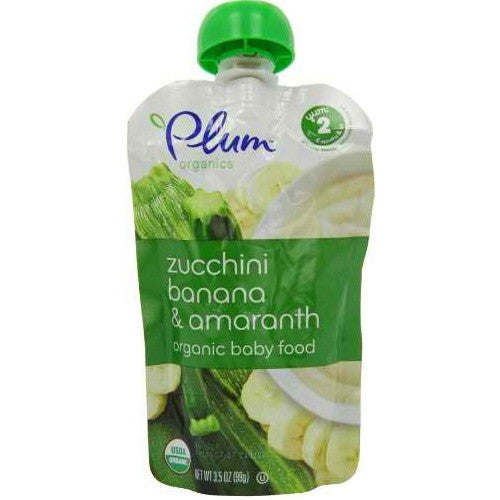 Plum Organics Zucchini Banana & Amaranth Yoghurt (6x3.5 Oz)-0