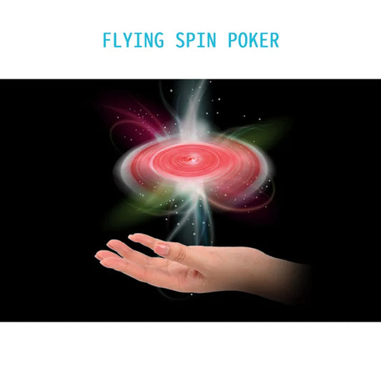 Magic hot selling suspended rotating magic poker flying card adult magic props