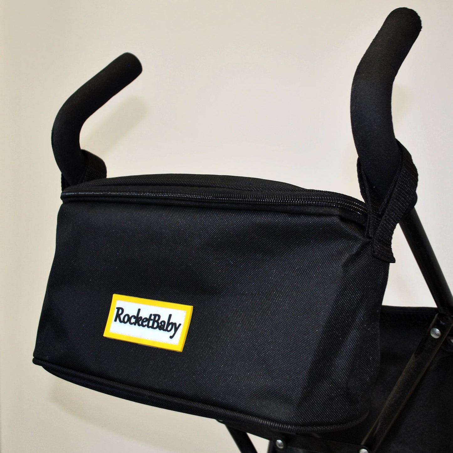 Stroller Organizer Bag Black with Zip-1