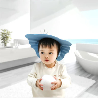 Keep your baby's bath time safe and fun with our Soft Cap Hair Wash Hat!