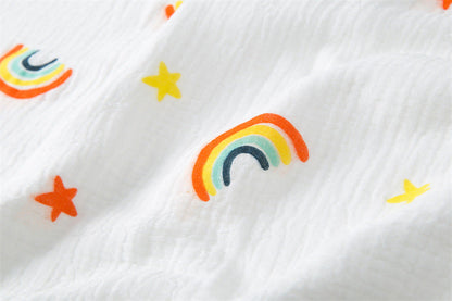 Newborn Baby Printed Pattern Blanket Absorbent Towel-11