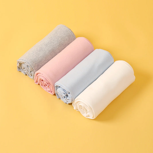 Newborn Solid Colour Cotton Wrap Quilt Baby Nap Quilt Outfits-0