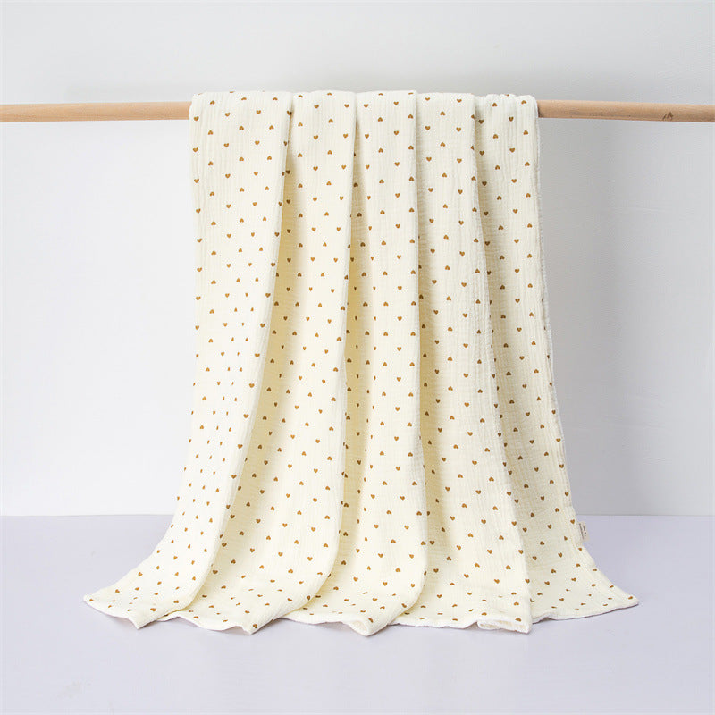 Newborn Baby Printed Pattern Blanket Absorbent Towel-5
