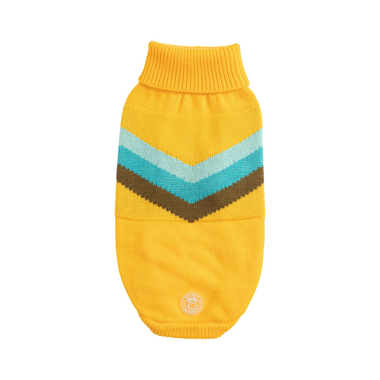 Pet Yellow Alpine Sweater For Dogs 