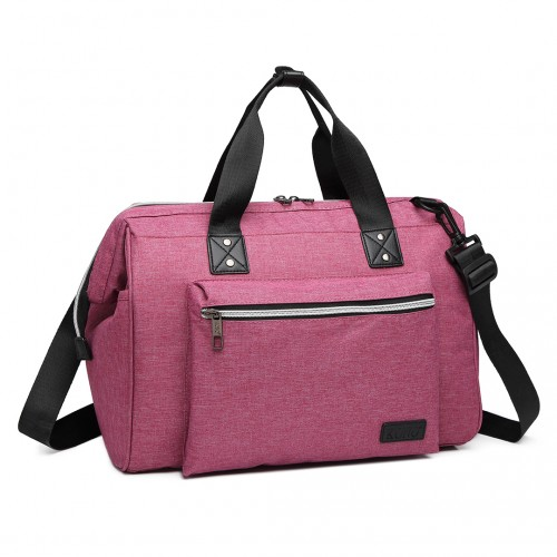 Maternity Baby Changing Bag Shoulder Travel Bag Pink