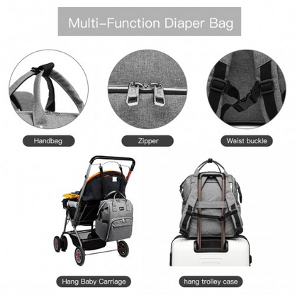 Baby Nappy Changing Backpack With USB Connectivity