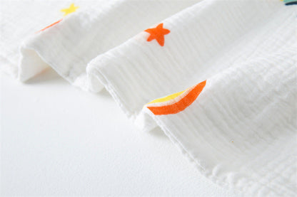 Newborn Baby Printed Pattern Blanket Absorbent Towel-13