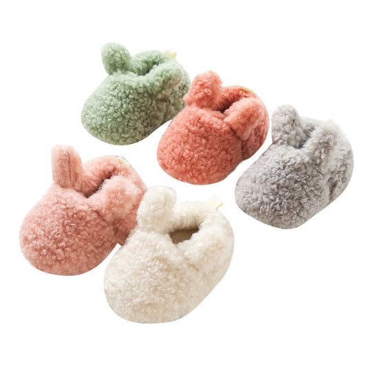 Baby Rabbit Style Plush Autumn Winter Non-Slips Fashion Shoes-0